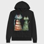 Angry Cats Sublimation Clipart, Hanorac Oversize Barbati (Unisex)