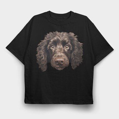 Amazing Brown Spaniel Reveal, Tricou Oversize Barbati (Unisex)