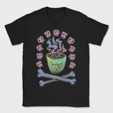 Evil Coffee Mug Bones, Tricou Barbati (Unisex)