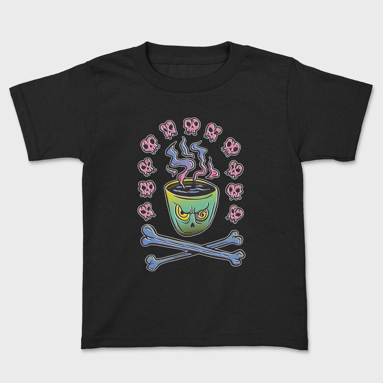 Evil Coffee Mug Bones, Tricou Copii