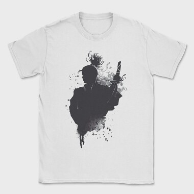 Japanese Samurai Warrior Ink Art, Tricou Barbati (Unisex)