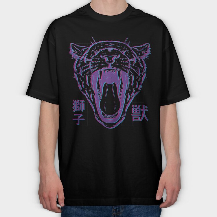 Roaring Lioness Blurred, Tricou Oversize Barbati (Unisex)