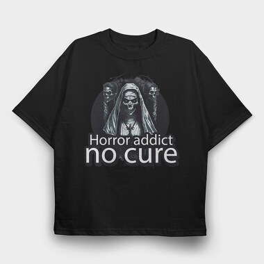 Undead Horror Addict, Tricou Oversize Barbati (Unisex)