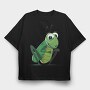Grasshopper Smile, Tricou Oversize Barbati (Unisex)