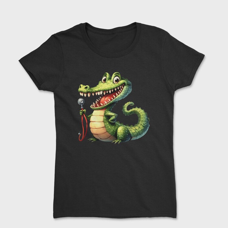 Crocodile Stethoscope Smile, Tricou Femei