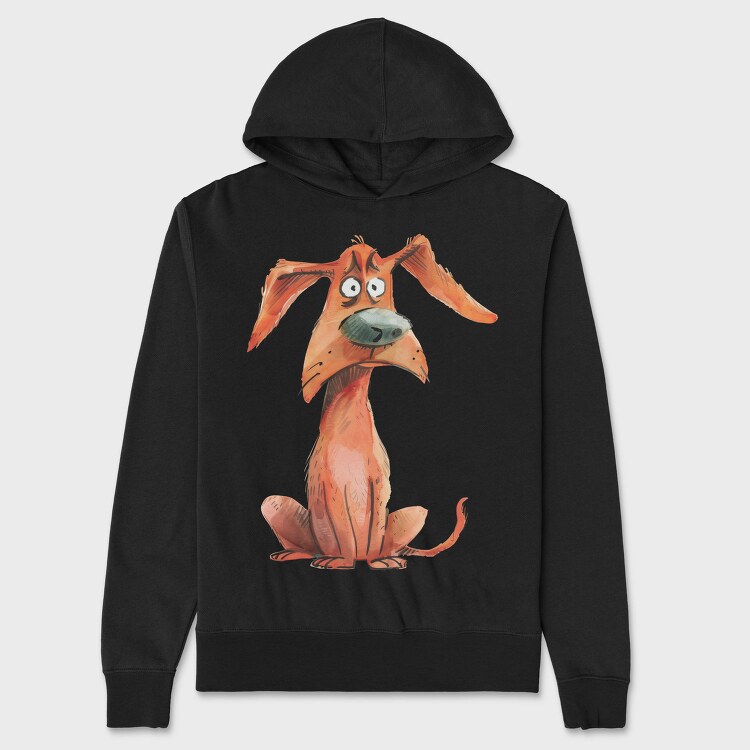 Angry Dog Sublimation, Hanorac Oversize Barbati (Unisex)