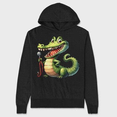 Crocodile Stethoscope Smile, Hanorac Oversize Barbati (Unisex)