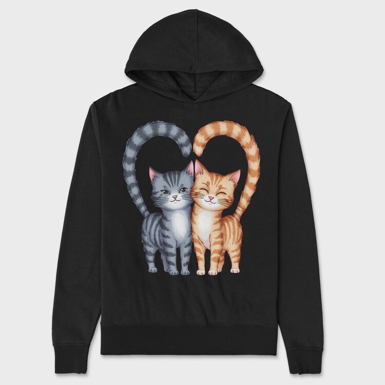 Cute Cats Connection, Hanorac Oversize Barbati (Unisex)