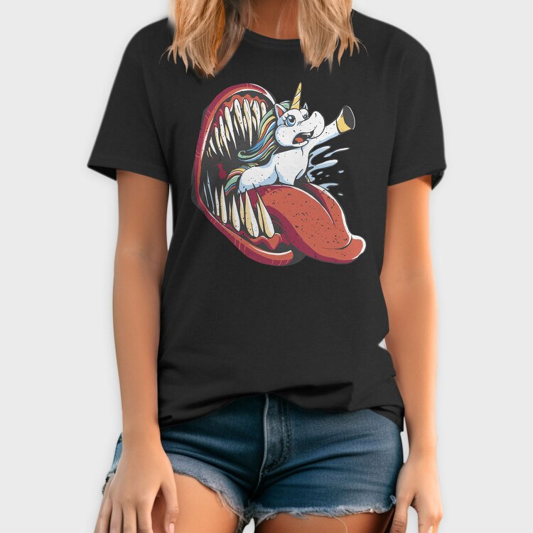 Unicorn And Monster Mouth Eaten, Tricou Barbati (Unisex)