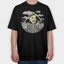 Graveyard Skeleton Unhappy Squeleton In A, Tricou Oversize Barbati (Unisex)