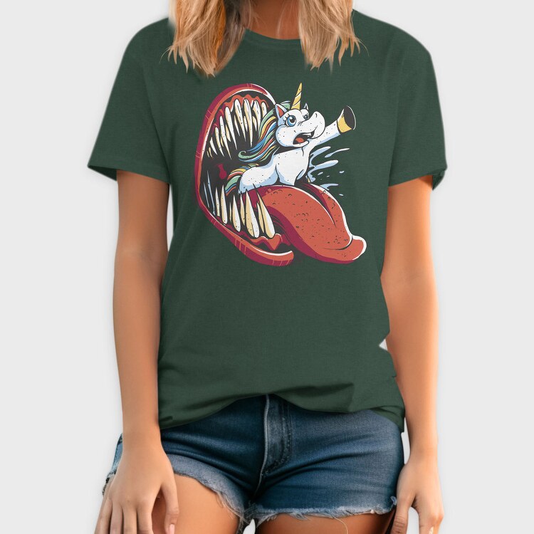 Unicorn And Monster Mouth Eaten, Tricou Barbati (Unisex)