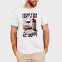 Wine And Books Happy Happiness, Tricou Barbati (Unisex)