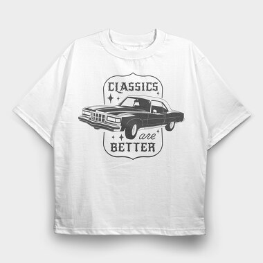 Classical Car Transport, Tricou Oversize Barbati (Unisex)