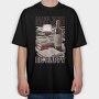 Wine And Books Happy Happiness, Tricou Oversize Barbati (Unisex)