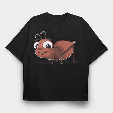 Ant Smiley, Tricou Oversize Barbati (Unisex)