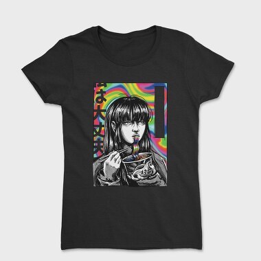 Japanese Girl Psychedelic Comic, Tricou Femei
