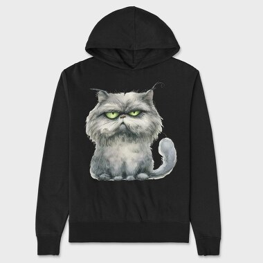 Angry Grumpy Cat, Hanorac Oversize Barbati (Unisex)