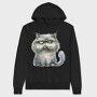 Angry Grumpy Cat, Hanorac Oversize Barbati (Unisex)