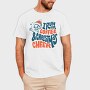 Anti Christmas Holiday Skeleton Santa Lettering, Tricou Barbati (Unisex)