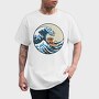Great Wave With Meeple Surf, Tricou Barbati (Unisex)