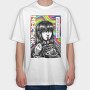 Japanese Girl Psychedelic Comic, Tricou Oversize Barbati (Unisex)