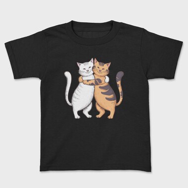 Cute Cats Hug, Tricou Copii