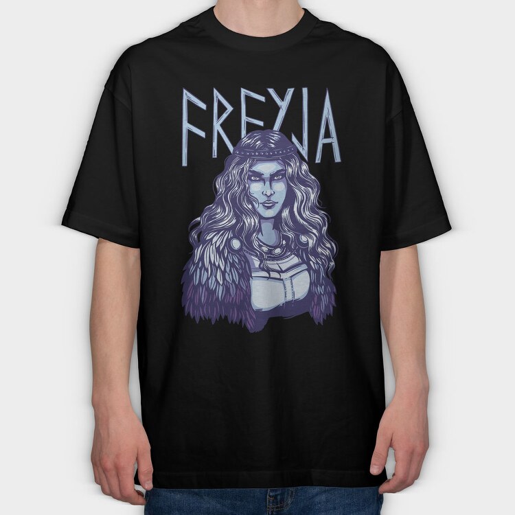 Norse Goddess Freyja, Tricou Oversize Barbati (Unisex)