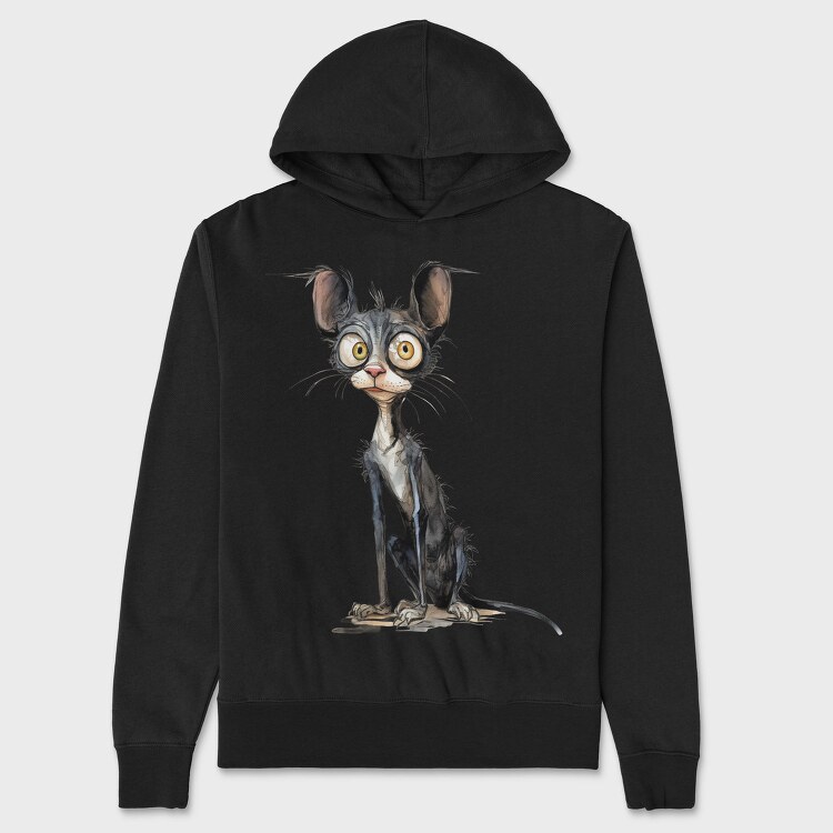 Cornish Rex, Hanorac Oversize Barbati (Unisex)