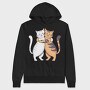 Cute Cats Hug, Hanorac Oversize Barbati (Unisex)