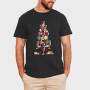 Wine Christmas Tree 001, Tricou Barbati (Unisex)