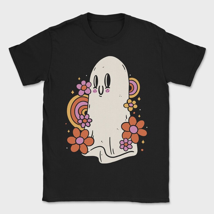 Hippie Ghost, Tricou Barbati (Unisex)