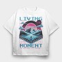 Hiking Vaporwave, Tricou Oversize Barbati (Unisex)