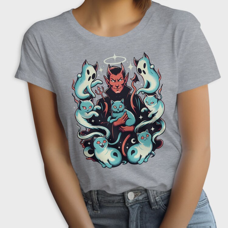Devil And Ghost Cats, Tricou Femei