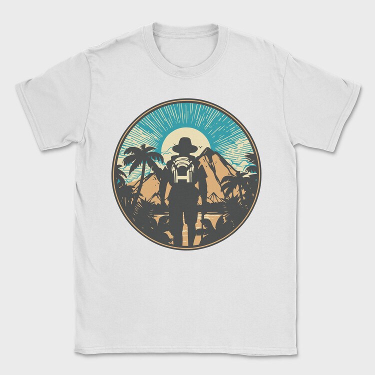 Hiking Palm Trees, Tricou Barbati (Unisex)