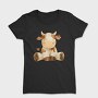 Cow Sitting Art, Tricou Femei