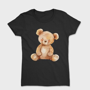 Cuddly Bear Sitting, Tricou Femei