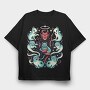 Devil And Ghost Cats, Tricou Oversize Barbati (Unisex)