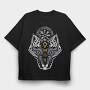 Norse Viking Wolf, Tricou Oversize Barbati (Unisex)