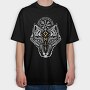Norse Viking Wolf, Tricou Oversize Barbati (Unisex)