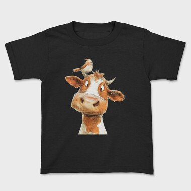 Cow Bird Stack, Tricou Copii