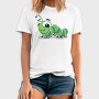 Green Caterpillar Smile, Tricou Barbati (Unisex)