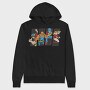 Hero Collage, Hanorac Oversize Barbati (Unisex)