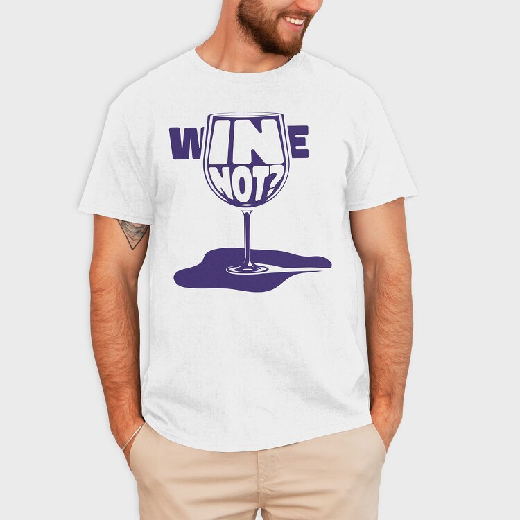 Wine Glass Funny Quote Mug, Tricou Barbati (Unisex)
