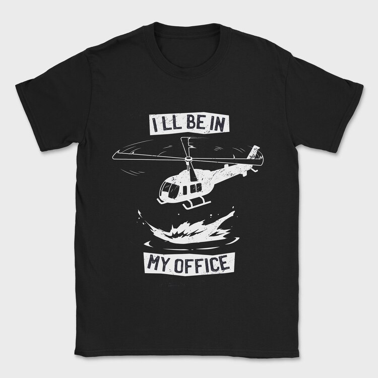 Helicopter Office, Tricou Barbati (Unisex)