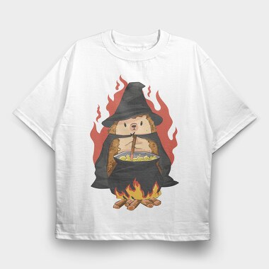 Hedgehog Halloween, Tricou Oversize Barbati (Unisex)