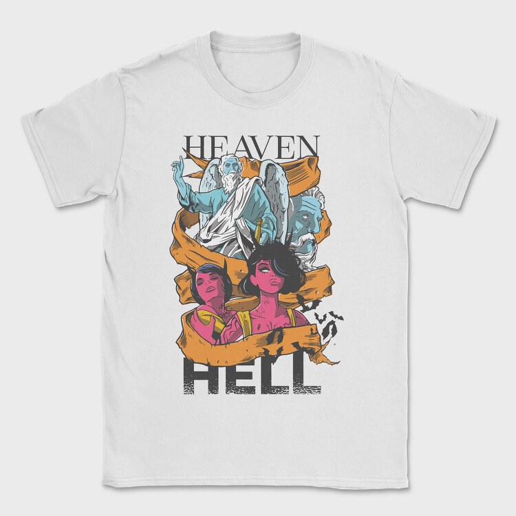 Heaven and Hell, Tricou Barbati (Unisex)