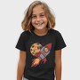 Rocket And Planet Space, Tricou Copii