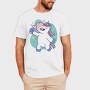 Wine Unicorn Cartoon Drinking, Tricou Barbati (Unisex)