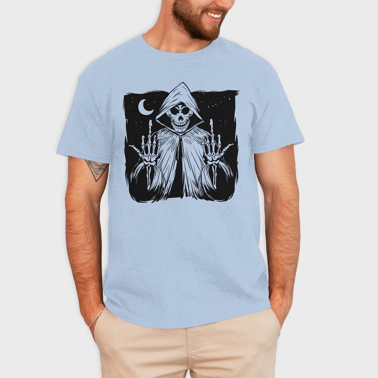 Grim Reaper Creature Finger, Tricou Barbati (Unisex)