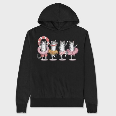 Cute Cats Party, Hanorac Oversize Barbati (Unisex)